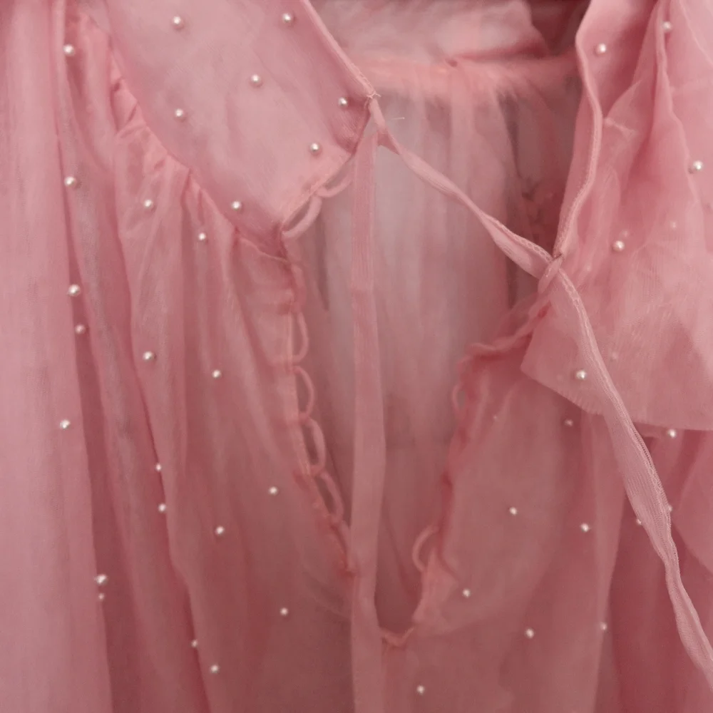 Flowy Pink Maternity Photo Shoot Dress Size XL - Picture 11 of 13
